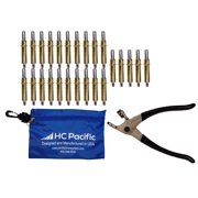25 each C3/16 Cleco Fasteners Made in USA with Pliers and Pouch