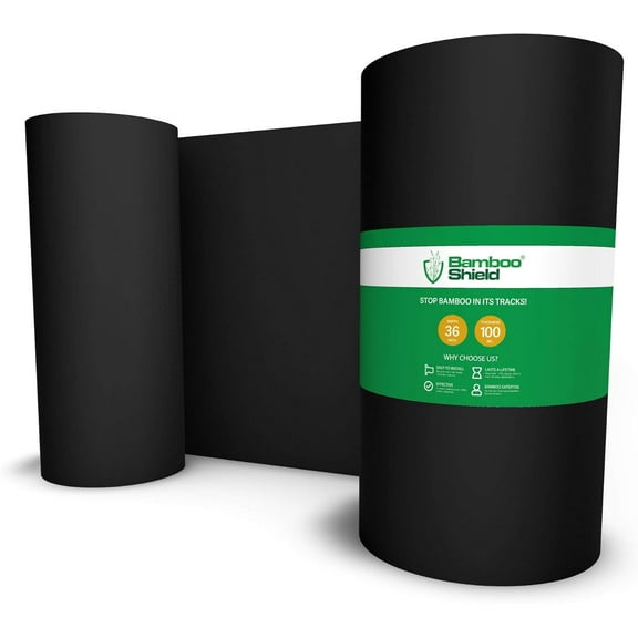 25 feet Long x 36 inch x 100 mil - Bamboo Root Barrier/Water Barrier