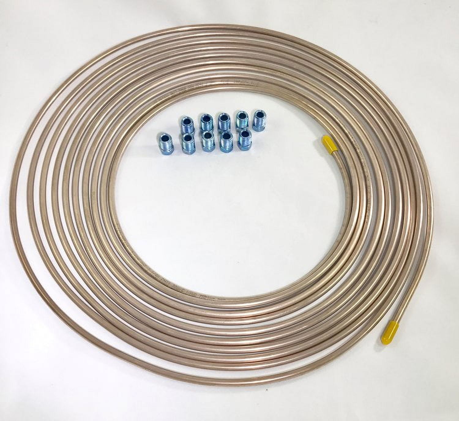 25 ft. Copper Nickel 3/16" Brake Line Tubing w/ metric brake Line