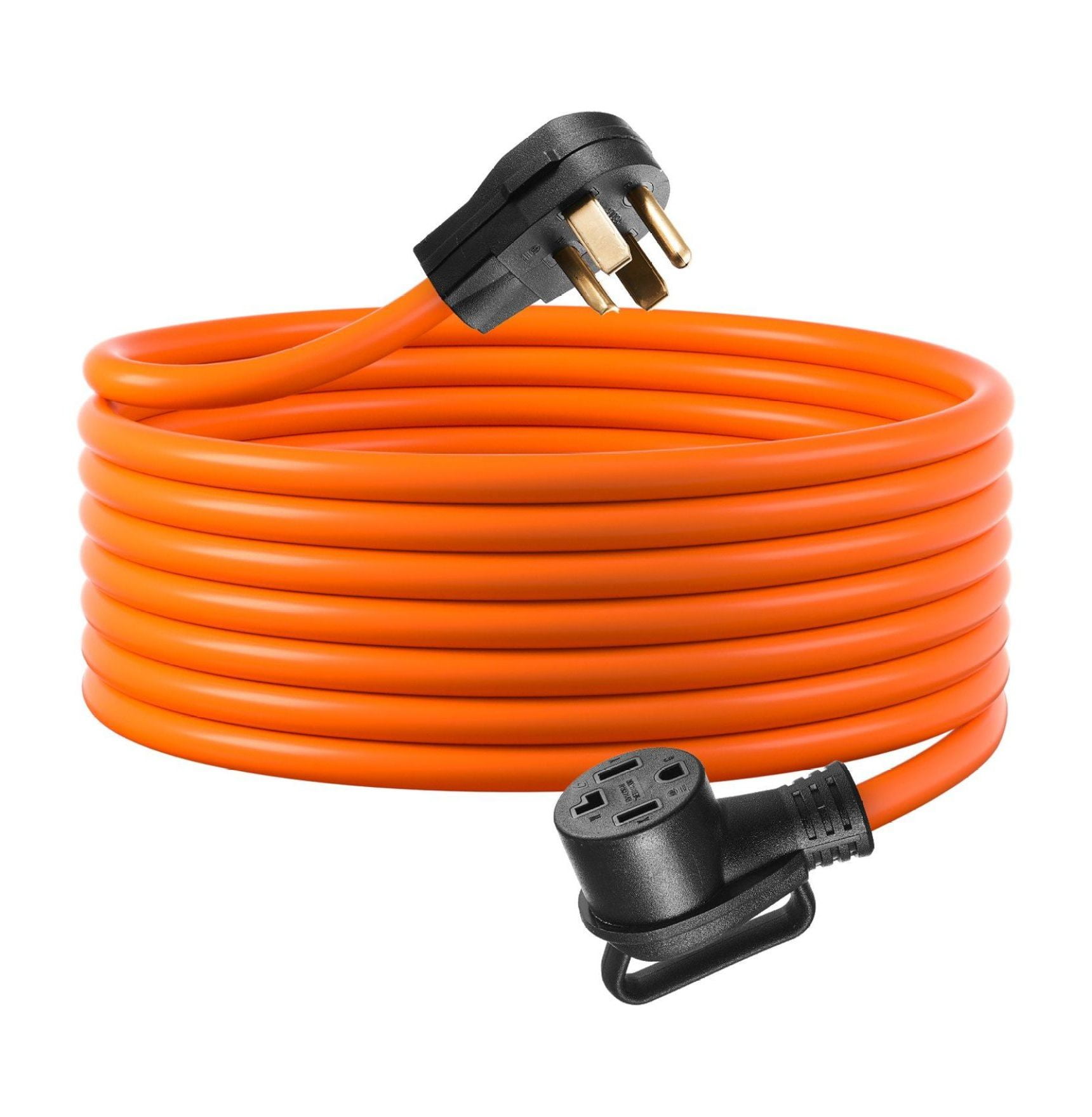 Dryer Extension Cord 25ft 4-Prong, 14-30P to 14-30R, 30A 10AWG STW, EV Charger Compatible, Indoor/Outdoor Power Cable