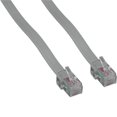 thumbnail image 1 of 25 ft. RJ12 6P6C Reverse Modular Cable - Silver - Pack of 2, 1 of 1