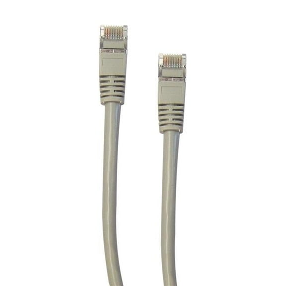 25 ft. Shielded Cat6 Snagless & Molded Boot Ethernet Patch Cable - Gray