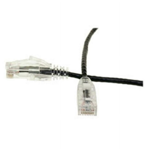 25 ft. Slim Cat6 Ethernet Patch Cable - Snagless Boot, Black