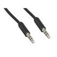 thumbnail image 1 of 25 ft. Slim Mold Stereo Aux Cable - 3.5 mm Stereo Male, Black, 1 of 1
