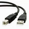 thumbnail image 1 of 25 ft USB Cable for Brother - Wireless All-In-One Printer MFC-J475DW , Black, 1 of 3