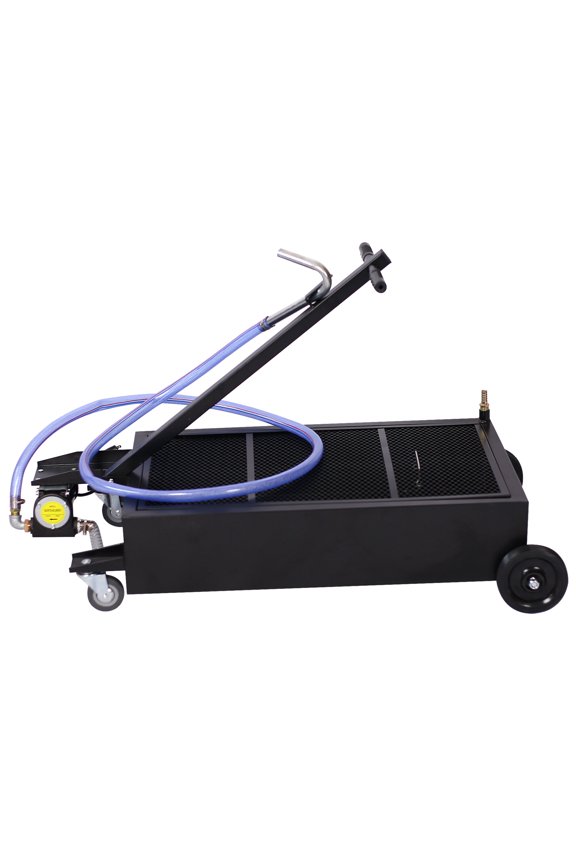 25 gallon low profile oil drainer ,with electric pump,
