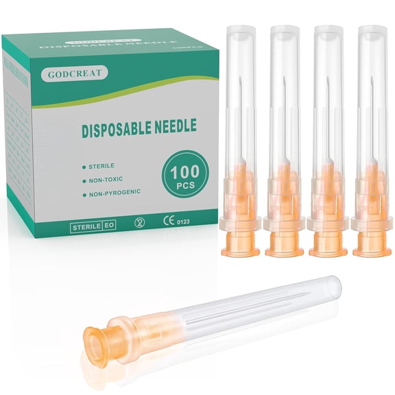 25 gauge 1 inch disposable needles 100 packs distribution laboratory individually packaged 100 packs industrial accessories
