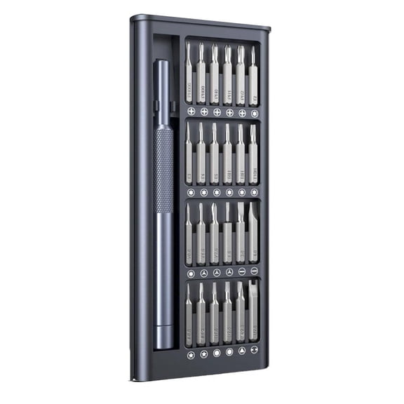 25-in-1 Magnetic Precision Screwdriver Set for Electronics Repair - Hex Torx Bits for Phone, PC, Computer, and Small Devices