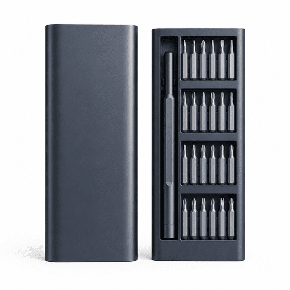 25-in-1 Precision Screwdriver Set with Magnetic Bits and Aluminum Case, Professional Electronics Repair Tool Kit for iPhone, Laptop, and Watch Maintenance