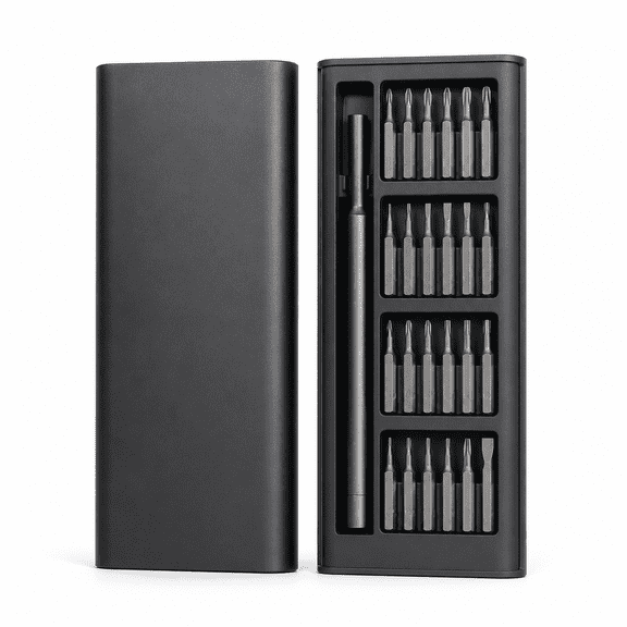 25-in-1 Precision Screwdriver Set with Magnetic CRV Steel Bits, Multi-Functional Electronics Repair Tool Kit for Smartphone, Laptop and PC
