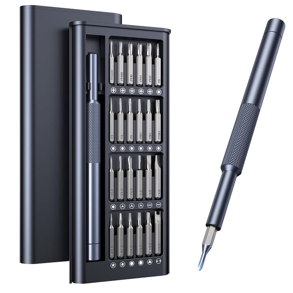 25-in-1 Small Precision Screwdriver Set, Professional Magnetic Mini Repair Tool Kit for Phone, Computer, Watch, Laptop, Macbook, Ring Doorbell, Eyeglass, Electronic, [Bearing Steel] Screw Driver