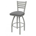 thumbnail image 1 of 25 in. 410 Jackie Swivel Counter Stool with Anodized Nickel & Canter Folkstone Grey Seat, 1 of 1