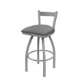 thumbnail image 1 of 25 in. 821 Catalina Low Back Swivel Counter Stool with Anodized Nickel & Graph Alpine Seat, 1 of 1
