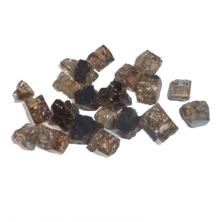 25 in. Copper Reflective Arctic Flame Glass