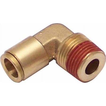 25 in. NPT Male to .38 in. Push Tube Elbow Air Fitting