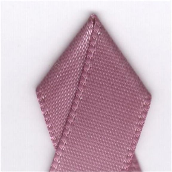 25 in. Single-Face Satin Ribbon 100 Yards - Rosy Mauve