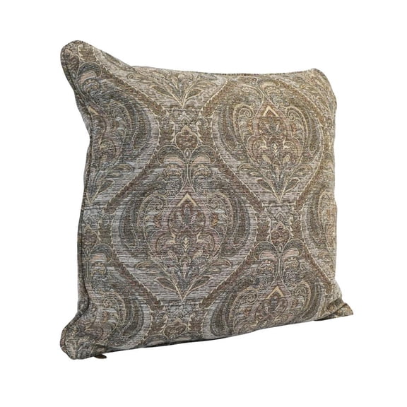 25-inch Double-corded Patterned Tapestry Square Floor Pillow with Insert 9813-CD-S1-JCH-CO-40