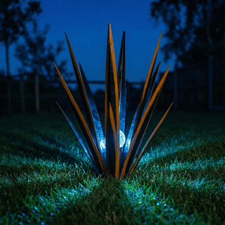 Rustic Metal Agave Plants Outdoor Garden Decor for Patio Yard