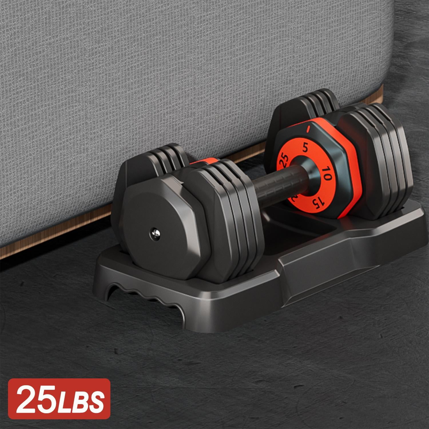 25 lb Dumbbells Seizeen Single Adjustable Dumbbells Set Free Weights Dumbbells 5 25 Pound Home Gym Weight Training for Professionals or Beginners