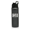 thumbnail image 1 of 25 oz Aluminum Sports Water Travel Bottle HI Hawaiian Islands Hawaii (Charcoal), 1 of 1