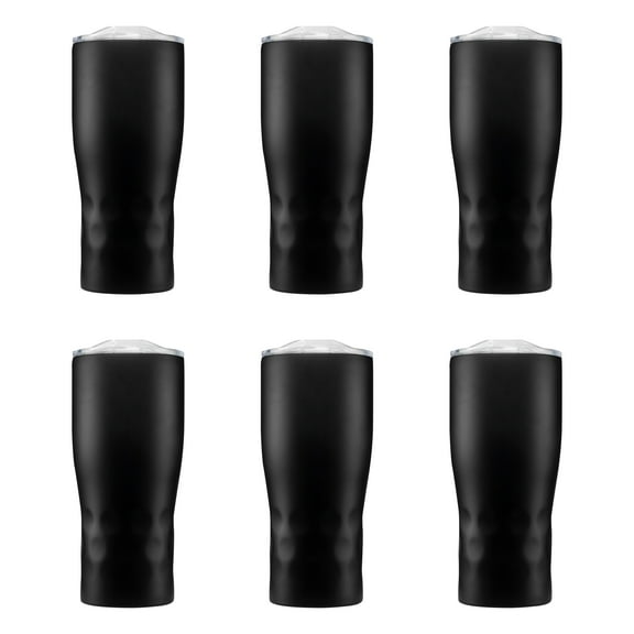 25 oz. Huckleberry Grip Stainless Steel Tumblers - 10 Pack - Black