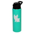 thumbnail image 1 of 25 oz Water Bottle Sports Travel Mug Gift Yorkie (Teal), 1 of 1