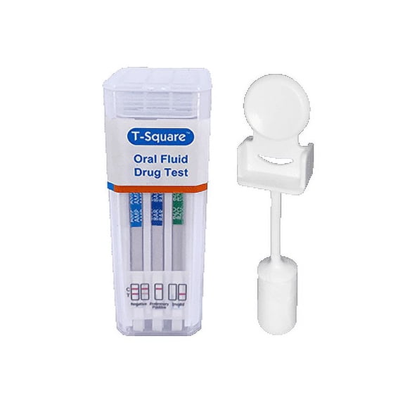 (25 pack) 10 Panel Saliva Drug Test - Flat Cup - AMP/BUP/BZO/COC/mAMP/MTD/OPI/OXY/PCP/THC