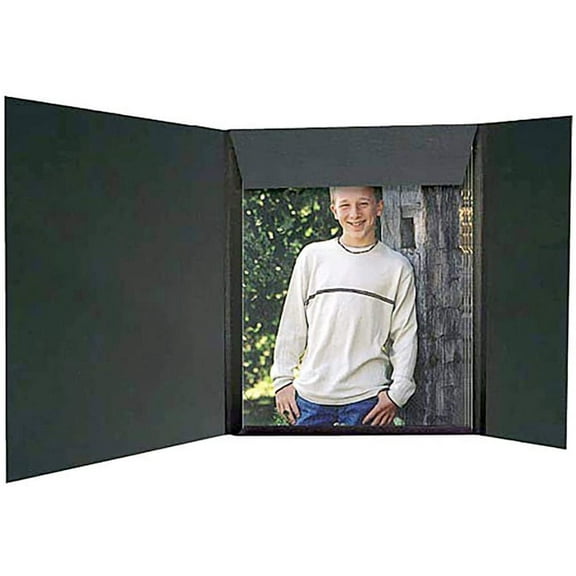 (25 pack) Black cardstock Presentation Folders  sold in 25s  - 8x10
