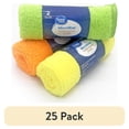 thumbnail image 1 of (25 pack) Great Value Multipurpose Microfiber Household Cleaning Cloth, Wipe, 2 Count, Multicolor, 1 of 9