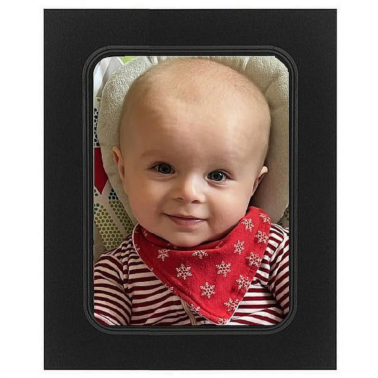 (25 pack) LINENTEXTURED 5x7 Dual Easel photo frame MIDNIGHTBLACK