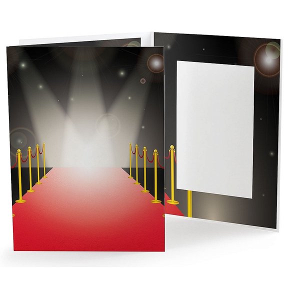 (25 pack) RED CARPET Photo Event Folder for 4x6 prints - 4x6