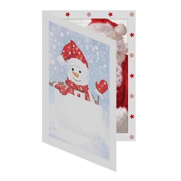 (25 pack) SNOWMAN photo insert holiday folder 4x6 frame sold in 25s - 4x6