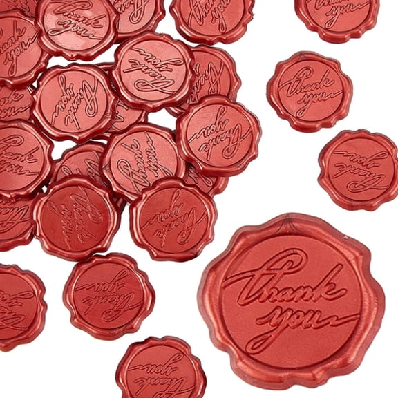 25 pc Adhesive Wax Seal Stickers For Envelope Indian 30.8x30.8x2.2mm