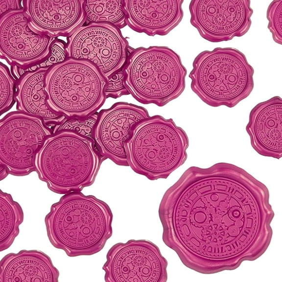 25 pc Adhesive Wax Seal Stickers For Envelope Seal Indian Red 30.8x30.8x2.2mm creative
