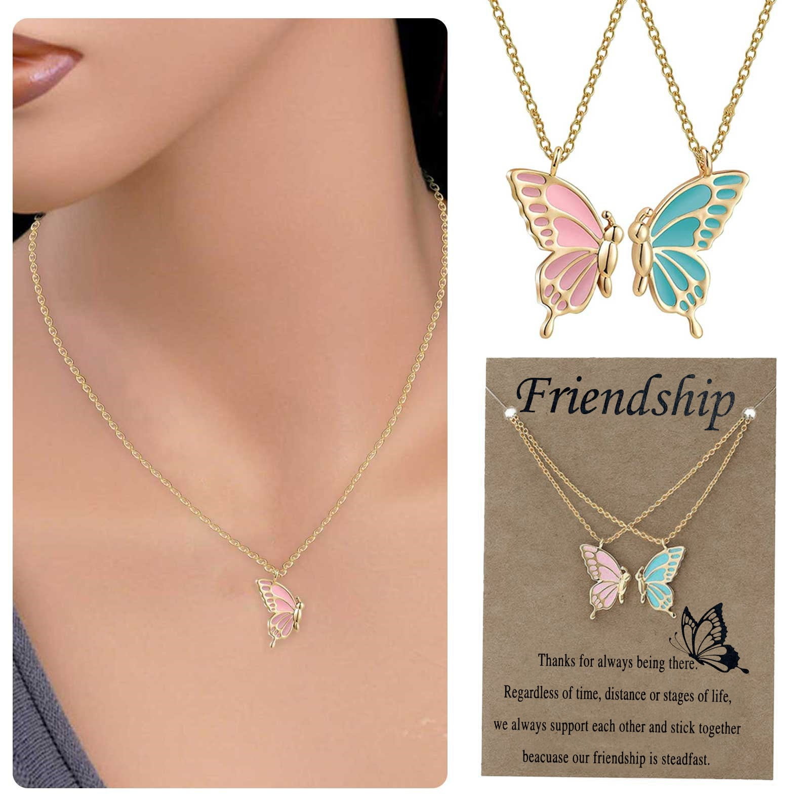 Pretty butterfly necklaces deals
