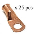 thumbnail image 1 of 25 pcs 2 Gauge x 3/8" Pure Copper Cable Lugs, 1 of 4