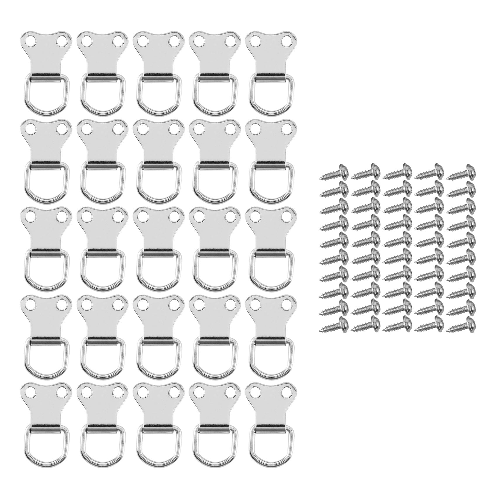 25 pcs DRing Picture Frame Hanging Hooks Double Hole Hangers With