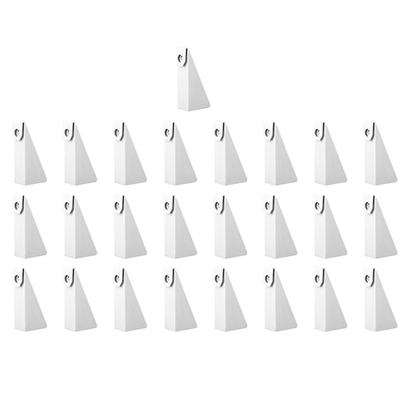 (25 pcs) White Aluminum Gutter Wedge for 5 Inch K-Style Gutters- Use to Level Your Rain Gutters When Fascia is at an Angle. For use with 3/12 Through 5/12 Roof Pitch