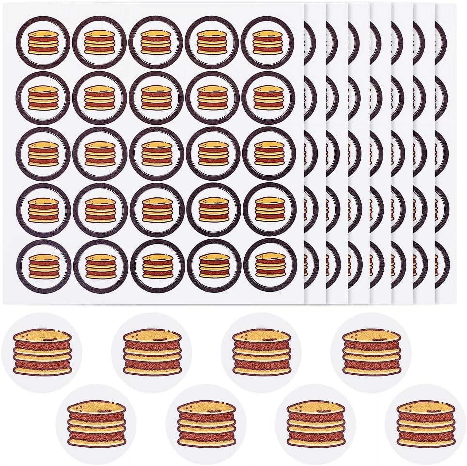 25 sheet PVC Plastic Waterproof Stickers Dot Round Self-adhesive Decals ...