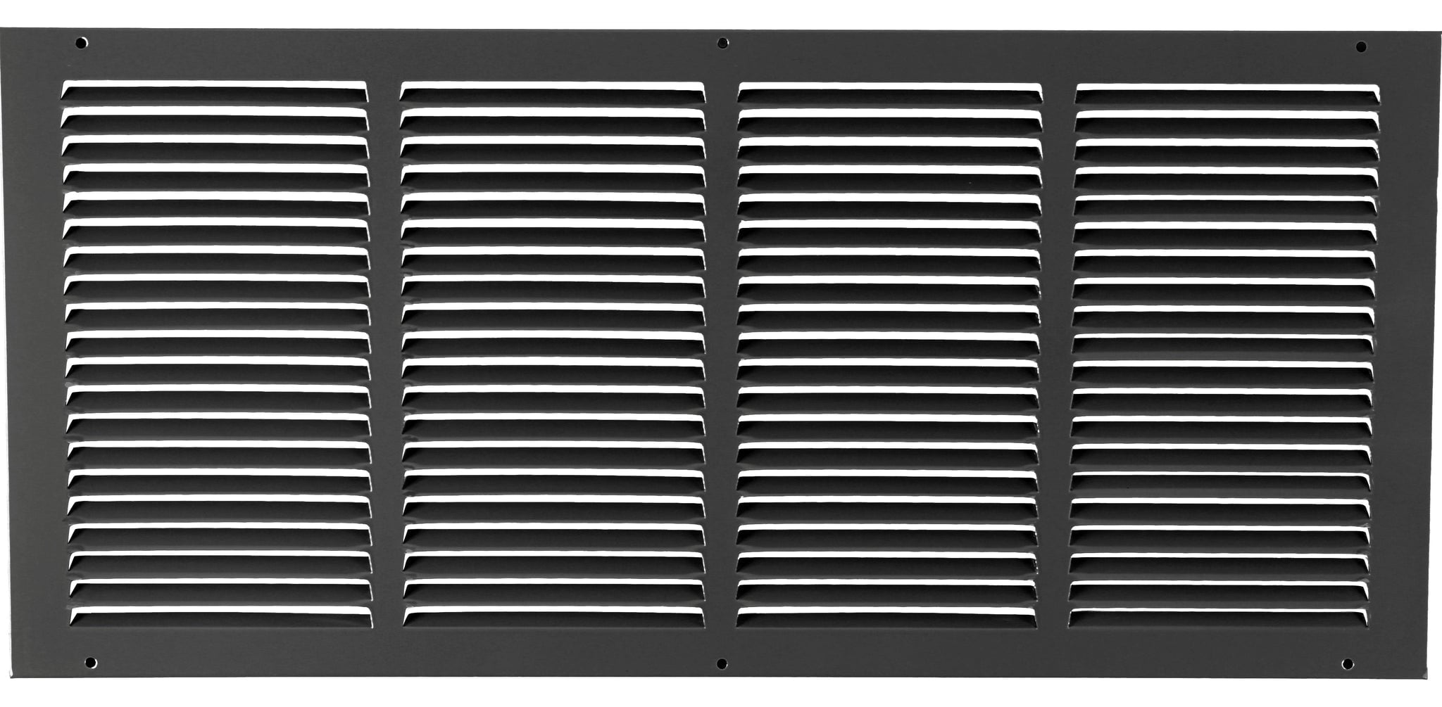 20x12 Inch Steel Return Air Grille – HVAC Vent Cover For Sidewall Or Ceiling – White Powder Coat Finish