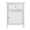 thumbnail image 1 of 25 x 15 x 19 in. Lzzy 1-Drawer Nightstand, White, 1 of 1