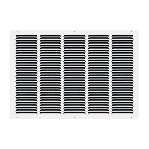 25" x 16" TruAire White Steel Wall Return Air Grille
