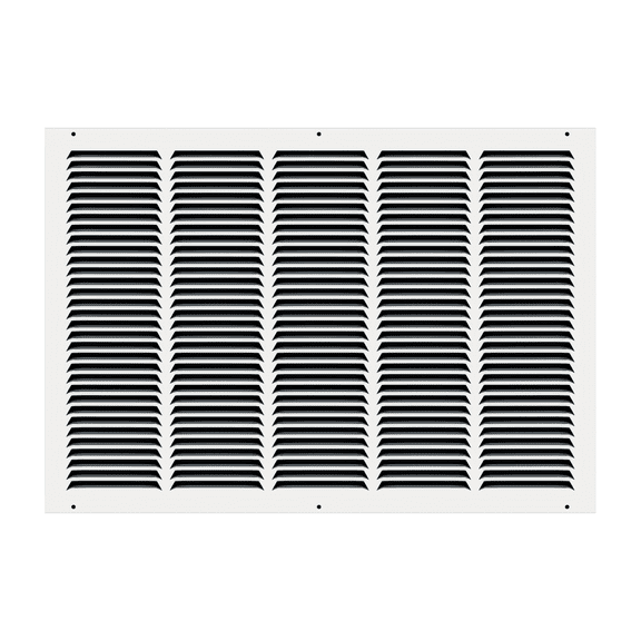 25" x 16" TruAire White Steel Wall Return Air Grille