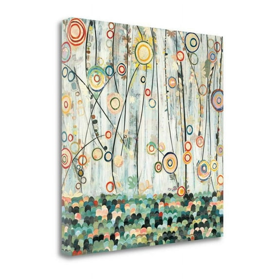 25" x 25" Blooming Meadow By Candra Boggs - Print on Canvas Fabric Multi-Color