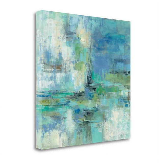 25" x 25" Morning Port By Silvia Vassileva - Print on Canvas Fabric Multi-Color
