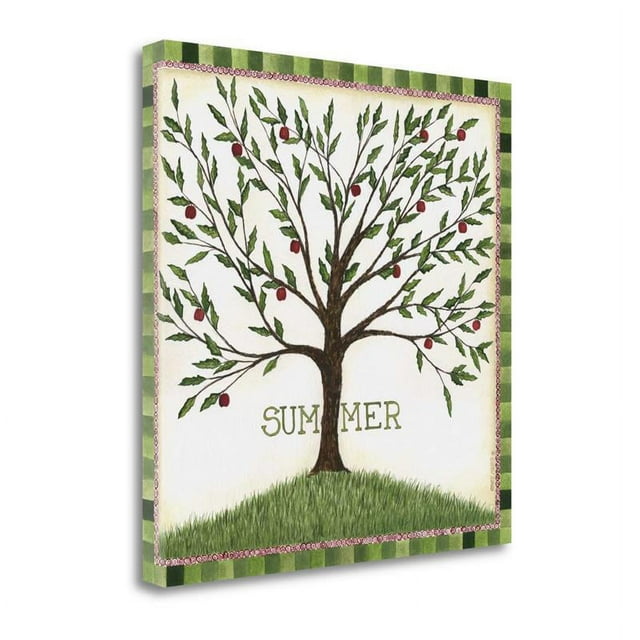 25" x 25" Summer By Cindy Shamp - Wall Art Print on Canvas Fabric Multi-Color