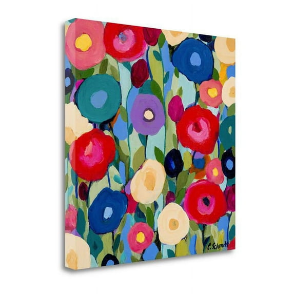25" x 25" Summer Solstice By Carrie Schmitt - Print on Canvas Fabric Multi-Color
