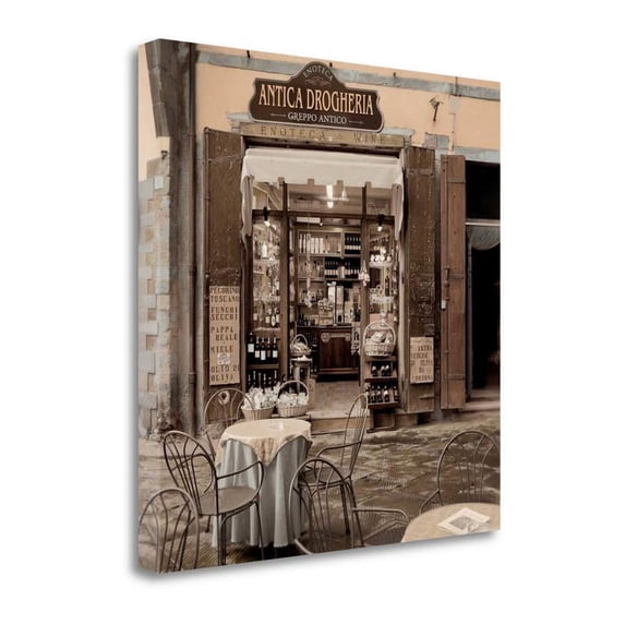 25 x 25 Tuscany Caffe - 11 By Alan Blaustein Print on Canvas Fabric Multi-Color