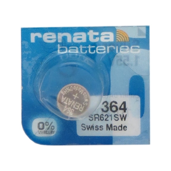 25 x 364 / SR621SW Renata Silver Oxide Button Batteries