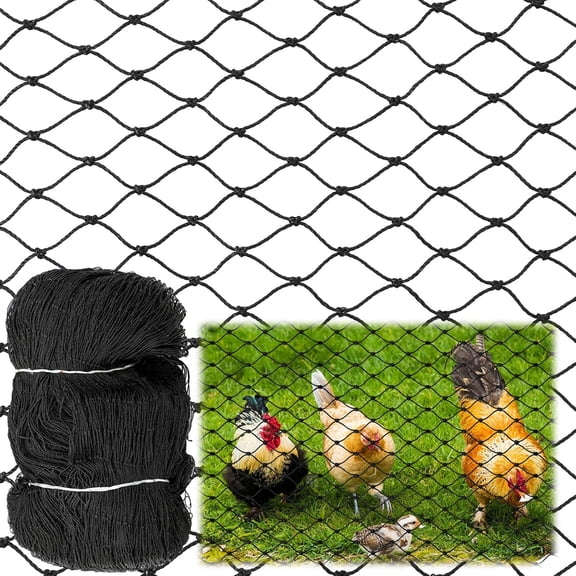 25 x 50 ft Aviary Bird Netting Chicken Netting Commercial Grade Heavy Duty Knotted 2 inch Mesh for Chicken Coops Poultry Blueberries Fruit Trees Net Aviary Gamefowl Garden